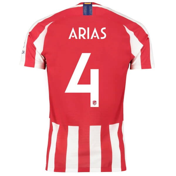 Tailandia Replicas Camiseta Atletico Madrid NO.4 Arias 1ª 2019/20 Rojo